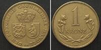 Grönland GRÖNLAND 1 Krone 1957 Alu-Bronze -