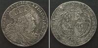Polen Tympf POLEN 18 Gröscher 1756 EC, Leipzig, AUGUST III. Billon ERHALTUNG! -