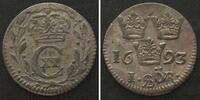 Schweden SCHWEDEN 1 Öre 1693 CARL XI. Billon ERHALTUNG! SELTEN! -