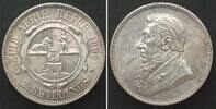 Südafrika ZUID AFRIKAANSCHE REPUBLIEK 2 Shillings 1896 KRÜGER Silber ERHALTUNG!!! -