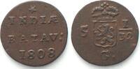 Niederländisch Indien NL INDIEN 1/2 Duit 1808 Kupfer ERHALTUNG! -