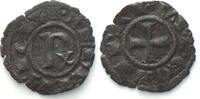 Italien - Sizilien SICILY - BRINDISI. Denaro con Rx, CORRADO I (1250-1254), mistura -