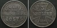 Oberbefehlshaber Ost OBH OST 3 Kopeken 1916 A Eisen ERHALTUNG! -