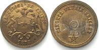 Chile CHILE - PROBE 10 Pesos 1878 Messing SCARCE! -