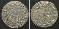 Polen POLEN 3 Kreuzer 1616 Krakau SIGISMUND III. Silber SELTEN! ERHALTUNG! -