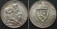 Schweiz - Schützenmedaillen GRAUBÜNDEN - CHUR 1949 EIDGEN. SCHÜTZENFEST Medaille Silber 33mm -