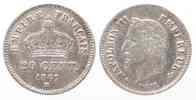 Frankreich FRNKREICH 20 Centimes 1867 BB - STRASSBURG NAPOLEON III. Silber # 66459