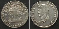 Bolivien BOLIVIEN 1 Sol 1856 PTS, BOLIVAR Silber ERHALTUNG! -