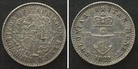  1822 Britisch Westindien BRITISH WEST INDIES. 1/16 Dollar 1822 GEORGE IV silver ANCHOR MONEY, aXF f.vz