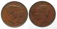 Belgien BELGIEN 10 Centimes 1853 Thronfolgerhochzeit LEOPOLD I. Kupfer ERHALTUNG!# 66557