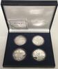 China CHINA Satz ETHNISCHE MINDERHEITEN 4 x 10 Yuan 1997 Silber, m. Schatulle & Zert. -