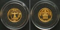 Mongolei MONGOLEI 1000 Togrog 1999 LEONARDO DA VINCI Gold 1/25 oz -