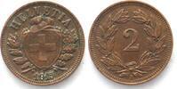 Schweiz EIDGENOSSENSCHAFT 2 Rappen 1915 Bronze -