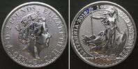 England GROSSBRITANNIEN 2 Pounds 2018 Britannia ELIZABETH II. 1 Unze Silber -