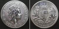 England GROSSBRITANNIEN 2 Pounds 2019 Royal Arms ELIZABETH II. 1 Unze Silber -