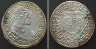 Haus Habsburg RDR 15 Kreuzer 1663, Wien, LEOPOLD I. Silber ERHALTUNG! -