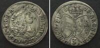 Haus Habsburg RDR - HALL Groschen 1678 LEOPOLD I. Silber -