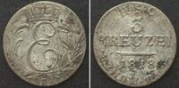 Sachsen-Coburg-Saalfeld SACHSEN-COBURG-SAALFELD 3 Kreuzer 1818 ERNST I. Billon ERHALTUNG! -