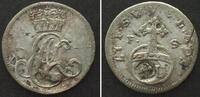 Sachsen-Weimar-Eisenach SACHSEN-WEIMAR-EINSENACH 6 Pennig 1756 ERNST AUGUST II. KONSTANTIN Billon -