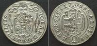 Salzburg, Erzbistum SALZBURG Halbbatzen 1706 JOHANN ERNST v. THUN u. HOHENSTEIN Silber ERHALTUNG!!! -