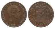 Spanien SPANIEN 10 Centimos 1878 ALFONSO XII. Bronze ERHALTUNG! # 66986