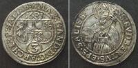 Salzburg, Erzbistum SALZBURG Groschen 1681, MAXIMILIAN GANDOLPH VON KÜENBURG, Silber -