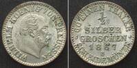 Preussen PREUSSEN 1/2 Silbergroschen 1867 B, WILHELM I. Billon ERHALTUNG! -