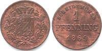 Bayern BAYERN 1 Pfennig 1869 LUDWIG II. Kupfer ERHALTUNG! -