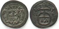Brandenburg-Bayreuth BRANDENBURG-BAYREUTH Pfennig 1745 FRIEDRICH III. Billon, Var.! -