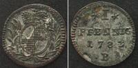 Brandenburg-Bayreuth BRANDENBURG-BAYREUTH Pfennig 1783 B, KARL ALEXANDER Billon ERHALTUNG! -