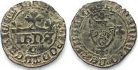 Portugal PORTUGAL. 1/2 Real Cruzado ND, Lisboa, JOAO I 1385–1433 billon, VF-XF -