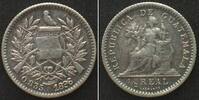 Guatemala GUATEMALA 1/2 Real 1889 Silber # 74887 -