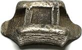 CHINA - YUNNAN. Silver 5-1/2 Tael 1875–1911 Saddle-pack Sycee with 5 stamps aXF! f.vz