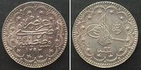 Türkei  TÜRKEI 5 Kurush AH 1293//32 (1906) ABDUL HAMID II. Silber ERHALTUNG!!! unz