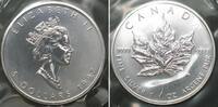 KANADA 5 Dollars 1997 MAPLE LEAF Silber 1 Unze SELTEN! stgl