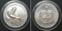 KUBA 5 Pesos 1988 Schach JOSE RAUL CAPABLANCA Silber RAR!!! stgl