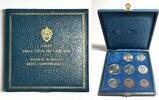 VATIKAN Kursmünzensatz 1929 ohne Gold, PIUS XI. im Originaletui RAR! stgl