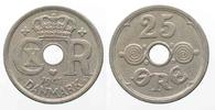 Dänemark DÄNEMARK 25 Ore 1947 CHRISTIAN X. Ku-Ni SELTENES JAHR! ERHALTUNG! # 69441