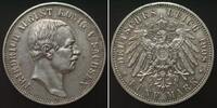 Sachsen SACHSEN 5 Mark 1908 E, FRIEDRICH AUGUST III. Silber ERHALTUNG! -