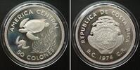 COSTA RICA 50 Colones 1974 Schildkröte WWF Silber PP