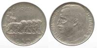 Italien REGNO 50 Centesimi 1925 rigato VITTORIO EMANUELE III nichelio SPL!!! # 74094