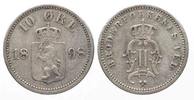 Norwegen NORWEGEN 10 Ore 1898 OSCAR II. Silber # 74410