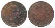 Spanien SPANIEN 5 Centimos 1879 OM ALFONSO XII. Bronze # 74566