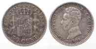 Spanien SPANIEN 50 Centimos 1904 SM-V ALFONSO XIII. Silber # 74591