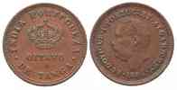 Potugiesisch Indien PORTUGIESISCH INDIEN 1/8 Tanga 1884 LUIS I. Kupfer ERHALTUNG! # 77409