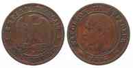 Frankreich FRANKREICH 2 Centimes 1853 B - ROUEN NAPOLEON III. Bronze SELTENES JAHR! # 78207