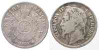 Frankreich FRANKREICH 1 Franc 1870 BB - STRASSBURG NAPOLEON III. Silber SELTEN! # 79802