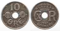 Färöer-Inseln FÄRÖER-INSELN 10 Ore 1941 CHRISTIAN X. Ku-Ni # 79935