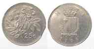 Malta MALTA 25 Cents 1995 - FEHLPRÄGUNG Zainende - SELTEN!!! # 81241