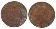 Frankreich FRANKREICH 5 Centimes 1855 D - LYON Mz. Hundekopf NAPOLEON III. Bronze # 81928
